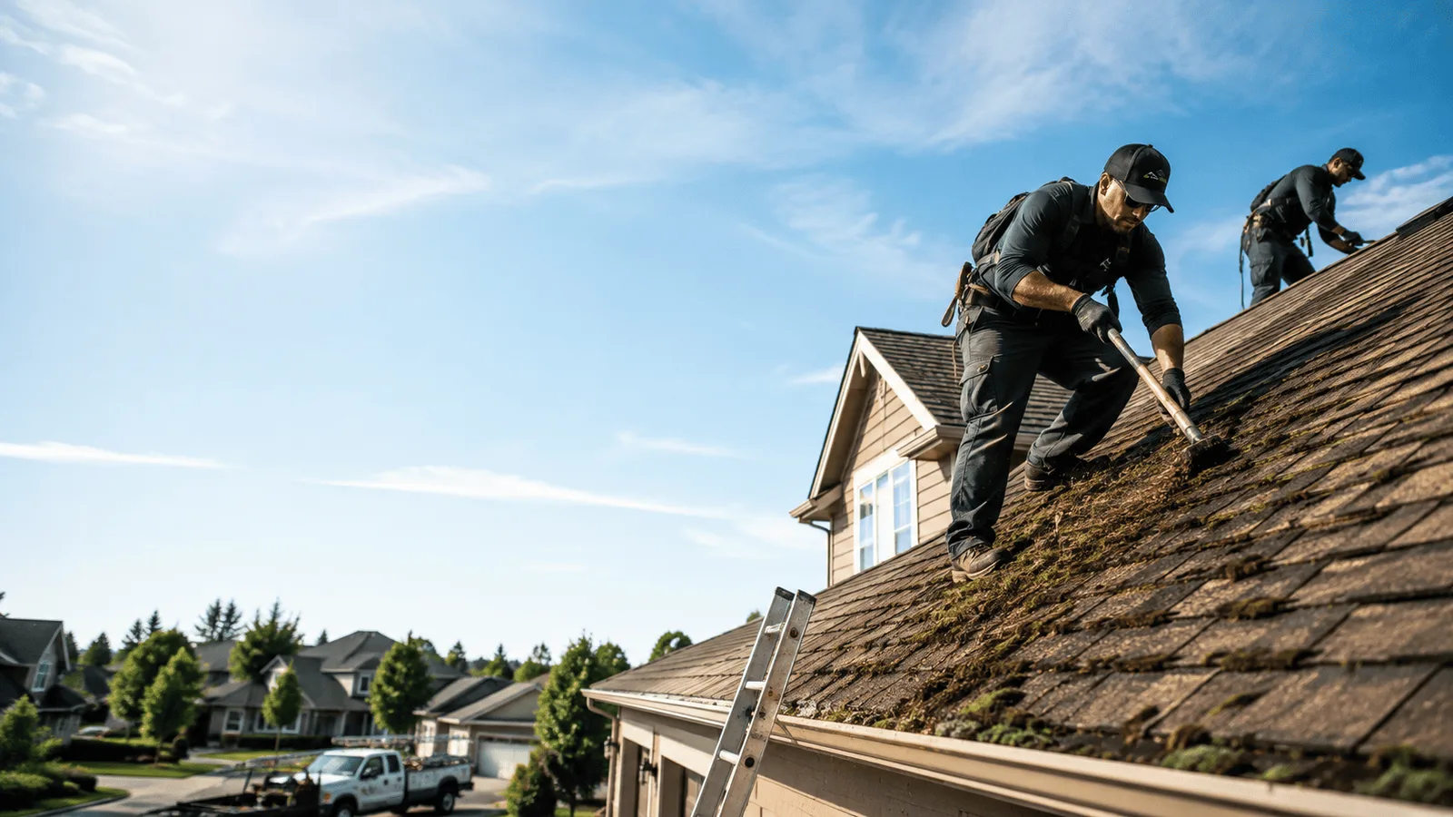 Roof Moss Removal in Hudsonville, MI near me